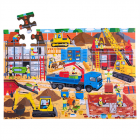 Bigjigs Toys Stavenisko Podlahové puzzle 48 dielikov