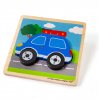 Bigjigs Toys Vkladacie puzzle auto
