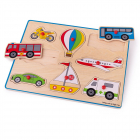 Bigjigs Toys Vkladacie puzzle vozidlá