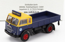 Brekina plast Fiat 642 Truck Pianale Frans Maas 1962 1:87 Modro-žltá