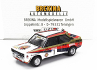 Brekina plastic Fiat 131 Abarth N 1 Winner Rally Hunsrueck 1980 Walter Rohrl - Christian Geistdorfer 1:87 Biela červená čierna zlatá