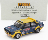 Brekina plastic Fiat 131 Abarth N 5 Rally Sanremo 1977 Walter Rohrl - Willi Peter Pitz 1:87 Modrá žltá