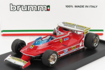 Brumm Ferrari F1 312t5 N 2 Monaco Gp 1980 Gilles Villeneuve 1:43 červená