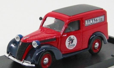 Brumm Fiat 1100e Van Ramazzotti 1950 1:43 Červená modrá
