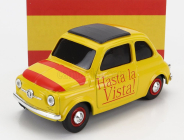 Brumm Fiat 500 Hasta La Vista - Viva La Vida 1:43 žlto-červená