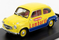 Brumm Fiat 600 Brodo Lombardi 1960 1:43 žlto-modrá
