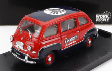Brumm Fiat 600 Multipla Ramazzotti 1960 1:43 Červená modrá