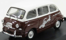 Brumm Fiat 600 Multipla Veicolo Commerciale Caffarel 1956 1:43 bielo-hnedý