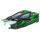 BX8SL RUNNER Bitty dizajn zelená lexanová karoséria