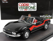Clc-models Fiat Dino 2.4 Spider With Enzo Figure - Movie - Un Sacco Bello 1980 - Carlo Verdone 1:18 Black