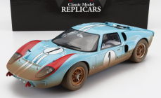 Cmr Ford usa Gt40 Mkii 7.0l V8 Team Shelby American Inc. N 1 Dirty Version 2nd (but Really Winner) 24h Le Mans 1966 K.miles - D.hulme 1:12 Light Blue