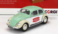 Corgi Volkswagen Beetle Maggiolino Coca-cola 1951 1:43 Zelená Biela Béžová
