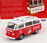 Corgi Volkswagen T1 Minibus Coca-cola so surfovacím doskou 1961 1:43 Bielo-červený