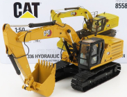 Dm-models Caterpillar Cat336 Escavatore Cingolato - traktor hydraulický škrabák - nová generácia 1:50 žltá čierna