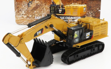 Dm-models Caterpillar Cat390f Escavatore Cingolato - Traktor Hydraulické rýpadlo Škrabka 1:50 žltá čierna