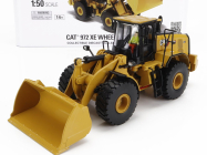 Dm-models Caterpillar Cat972xe Ruspa Gommata - škrabací traktor - kolesový nakladač 1:50 žltá čierna