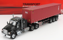Dm-models Kenworth T880 Sbfa Truck Container 40 1990 1:50 Black Brown