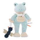 Doudou Darčeková sada - plyšová hračka žaba s vážkou 27 cm