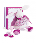 Doudou Plyšová hračka ružový králik 30 cm