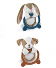 Doudou Plyšová hračka s hryzátkom HOULAHOP 1 ks králik