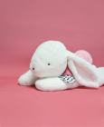 Doudou Plyšový králik s ružovou bambulou 80 cm