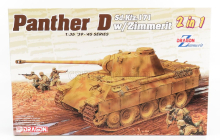 Dragon armor Tank Panther-d Sd.kfz.171 W-zimmerit 1939 - 1945 1:35 Military