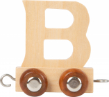 Drevená vlaková dráha abeceda písmeno B