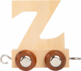Drevená vlaková dráha abeceda písmeno Z