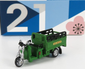 Drobné hračky Motocykel Taiwan Dodávka elektrickej trojkolky 1980 1:64 Zelená