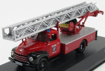 Edicola Opel Blitz Truck Scala Freiwillige Feuerwehr 1952 - Hasičské auto - Vigili Del Fuoco 1:43 Červená strieborná