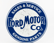 Edicola Príslušenstvo Kovová doska - Ford Motor Co. Predaj a servis 1:1 Modrá biela