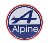 Edicola Príslušenstvo Kovová okrúhla doska - Renault Alpine 1:1 Rôzne