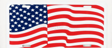 Edicola Príslušenstvo Zábavná kovová tabuľka - Vlajka USA 1:1 Červená biela modrá