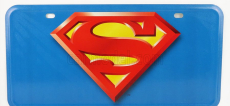 Edicola Príslušenstvo Zábavný kovový tanier - logo Supermana 1:1 Modrá červená