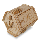 EscapeWelt 3D drevené puzzle Tajná krabica s pokladom skladaná