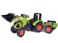 FALK – Šliapací traktor Claas Axos 330 s nakladačom a vlečkou