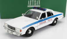Greenlight Chevrolet Caprice Chicago Police Department 1989 1:18 biely
