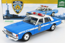 Greenlight Chevrolet Caprice Police New York City Departiment 1990 1:18 Svetlomodrá Biela
