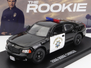 Greenlight Dodge Charger Coupe California Highway Patrol 2006 - The Rookie 1:43 čierna biela