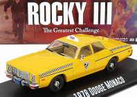 Greenlight Dodge Monaco Taxi City Cab Co 1978 - Rocky Iii Movie 1:43 Žltá