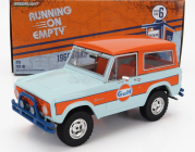 Greenlight Ford usa Bronco Open Gulf 1966 1:24 Svetlo modrá oranžová