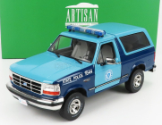 Greenlight Ford usa Bronco Xlt Massachusetts State Police 1996 1:18 2 Tones Blue