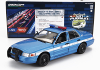 Greenlight Ford usa Crown Victoria Police Interceptor Seattle 2001 1:24 modrá biela