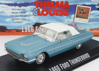 Greenlight Ford usa Thunderbird Cabriolet Uzavretý 1966 - Thelma & Louise 1:43 Svetlomodrá s bielou