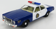 Greenlight Plymouth Fury Police Osage County Sheriff 1975 1:18 modrá biela