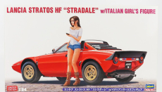 Hasegawa Lancia Stratos Hf 1974 s figúrkou talianskeho dievčaťa 1:24 /