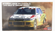 Hasegawa Mitsubishi Lancer Gsr Evolution Iii N 2 Winner Rally Thailand 1995 1:24 /