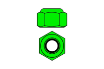 Hliníkové nylonové podložky STOPmats M3 - zelené - 10 ks.
