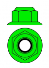 Hliníkové nylonové rohože STOP M4 s plochou - zelené - 10 ks.