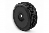 HOT DICE V2 BUGGY C1 (SUPER SOFT) lepivé pneumatiky, čierne disky, 2 ks.